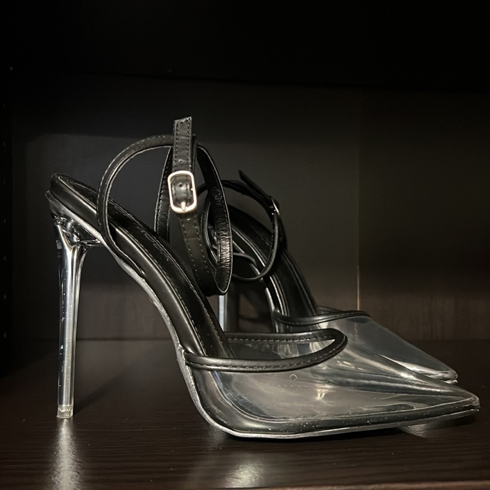 Brand new transparent clear heels
